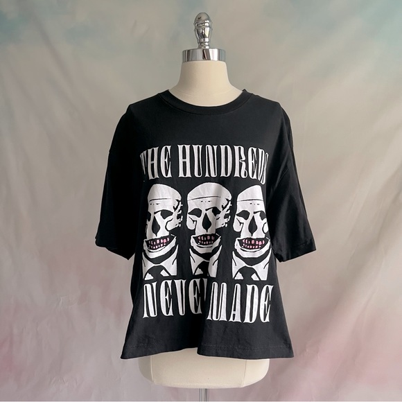The Hundreds x Nevermade Cropped T-Shirt Mens Size Large - Picture 1 of 7